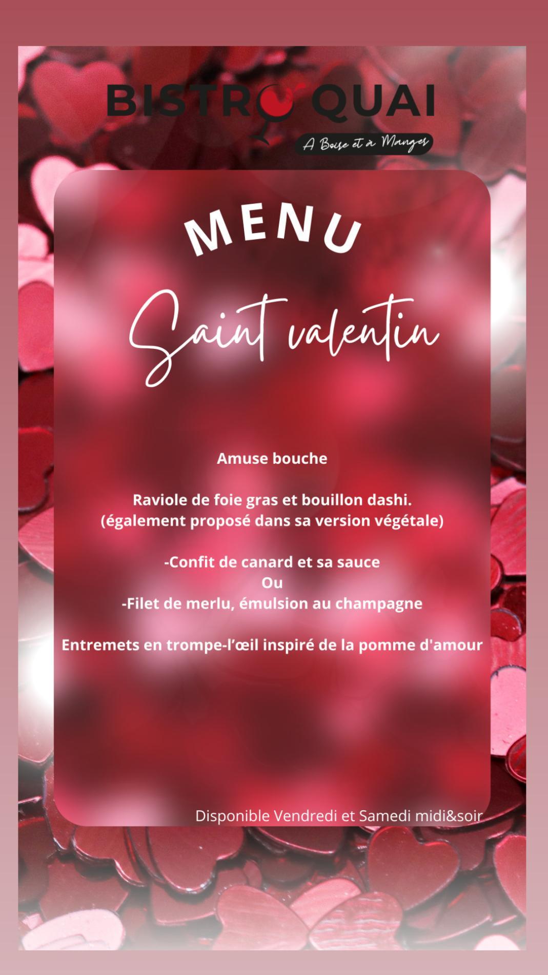 Saint Valentin au Bistro’quai